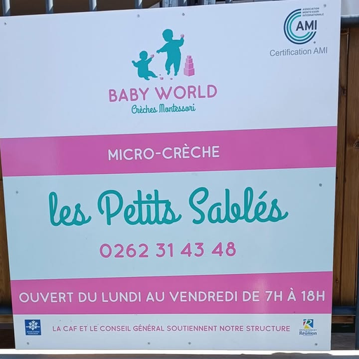 Panneau de la micro-crèche Les Petits Sablés